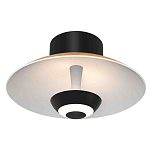 Бра с круглым белым плафоном и черной центральной деталью Natural Harmonie  варинант исполнения - 1 | Loft Concept в Волгограде