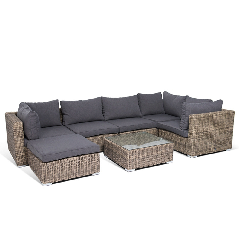 Модульный диван Rottan Grey Серый Модульный диван Rottan Grey Серый в Волгограде | Loft Concept