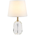 Настольная лампа с абажуром и основанием из хрусталя Manlio Crystal Lampshade Table Lamp варинант исполнения - 1 | Loft Concept в Волгограде