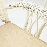 Комплект обеденный из ротанга Eloise grand white варинант исполнения - 7 | Loft Concept в Волгограде