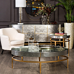 Столик журнальный серебристый с круглой столешницей Showing Refinement варинант исполнения - 3 | Loft Concept в Волгограде