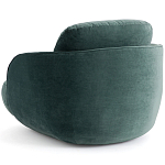 Полукруглое мягкое кресло Halle Green Armchair варинант исполнения - 5 | Loft Concept в Волгограде