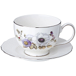 Чайный сервиз из фарфора с рисунком цветов на 6 персон 14 предметов Garden Whisper Porcelain Set  варинант исполнения - 2 | Loft Concept в Волгограде