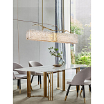 Люстра прямоугольная из фактурного стекла Chandelier Beam варинант исполнения - 4 | Loft Concept в Волгограде