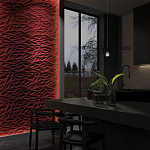 Гипсовая 3D панель с принтографией PM-40 варинант исполнения - 1 | Loft Concept в Волгограде