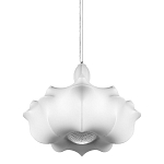 Подвесной светильник с белым фигурным абажуром и мягкими волнистыми краями Cloud Motion  варинант исполнения - 1 | Loft Concept в Волгограде