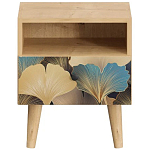 Прикроватная тумба с изображением на ящике Elise Nightstand варинант исполнения - 8 | Loft Concept в Волгограде