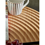 Журнальный столик с круглой фактурной столешницей из натурального дерева Vortex варинант исполнения - 5 | Loft Concept в Волгограде