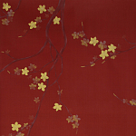 Обои ручная роспись Cherry Tree Special Colourway on Scarlet Lady dyed silk варинант исполнения - 1 | Loft Concept в Волгограде