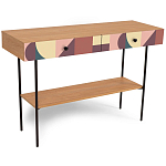 Консоль с принтом на ящиках Elise Console Table варинант исполнения - 16 | Loft Concept в Волгограде