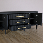Большая VT-тумба Primo шпон Черный дуб варинант исполнения - 5 | Loft Concept в Волгограде