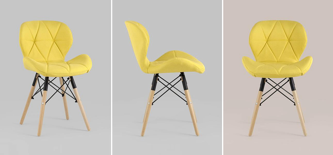 Стул Jeroen Chair Рогожка Желтый Цвет - Loft-Concept в Волгограде