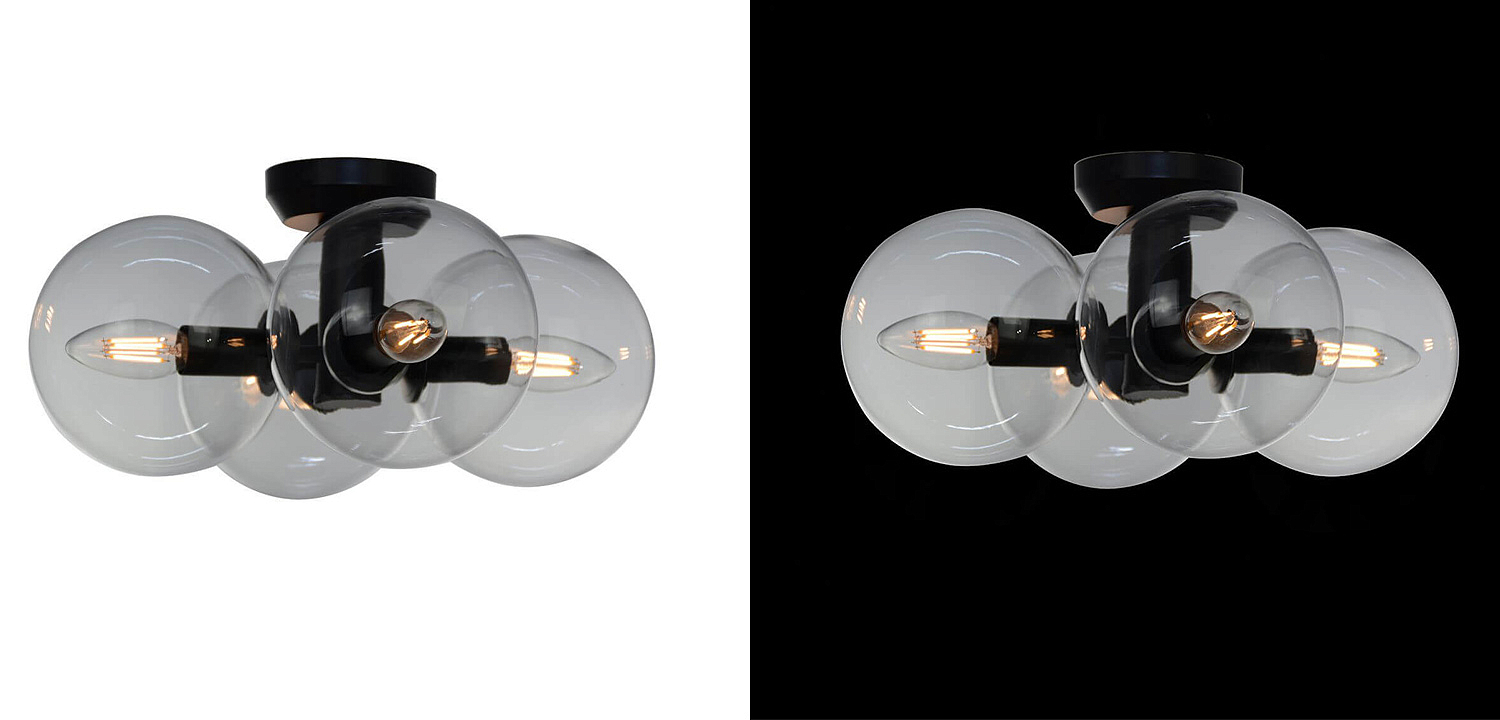 Потолочный светильник Modo 4 Globes Ceiling Lamp 30 Потолочный светильник Modo 4 Globes Ceiling Lamp 30 - Loft-Concept в Волгограде