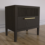 Прикроватная Тумбочка Primo с двумя ящиками Темный орех варинант исполнения - 2 | Loft Concept в Волгограде