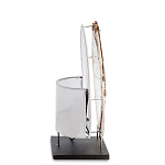 Настольная лампа из перламутра и дерева на подставке Indonesian Shell варинант исполнения - 5 | Loft Concept в Волгограде