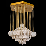 Люстра с фигурными подвесками из натурального камня Glowing Spheres варинант исполнения - 3 | Loft Concept в Волгограде