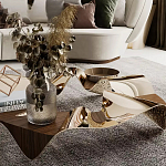 Дизайнерский журнальный стол волнистой формы Nyxacad варинант исполнения - 3 | Loft Concept в Волгограде