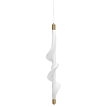 Люстра с белым скрученным плафоном Golden Swirl варинант исполнения - 1 | Loft Concept в Волгограде