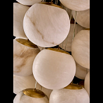 Люстра подвесная с сферическими плафонами из натурального камня Glowing Spheres варинант исполнения - 4 | Loft Concept в Волгограде