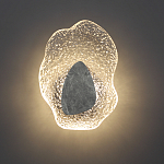 Бра с волнообразным стеклянным плафоном и вставкой из мрамора Liquid Stone варинант исполнения - 4 | Loft Concept в Волгограде