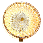 Бра с плафоном из рельефного стекла Peony Glass Bronze  варинант исполнения - 2 | Loft Concept в Волгограде