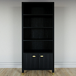 Книжный Стеллаж Elsa Dreams Black с задней стенкой варинант исполнения - 5 | Loft Concept в Волгограде