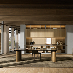 Дизайнерский рабочий стол из металла BLEVIO Table варинант исполнения - 2 | Loft Concept в Волгограде