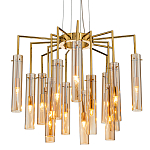 Люстра со стеклянными цилиндрическими плафонами Luminous Cylinders Amber варинант исполнения - 1 | Loft Concept в Волгограде