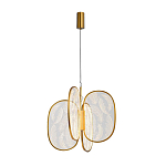 Люстра с гравировкой на акриловых плафонах Gravyura Bronze D 50 см варинант исполнения - 2 | Loft Concept в Волгограде