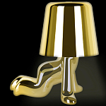 Настольная лампа фигурная цвета золото с гладким абажуром Высота 17 см Sophia варинант исполнения - 5 | Loft Concept в Волгограде