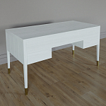 Письменный стол с 4-мя ящиками Elsa Dreams White варинант исполнения - 5 | Loft Concept в Волгограде