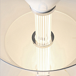 Подвесной светильник светодиодный в виде ряда белых металлических конусов  Herringbone варинант исполнения - 8 | Loft Concept в Волгограде