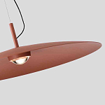 Подвесной светильник круглой формы с коричневым металлическим абажуром Halo Drift варинант исполнения - 2 | Loft Concept в Волгограде