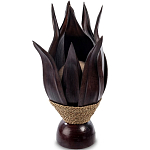 Настольная лампа черная INDONESIAN LAMPS 1 варинант исполнения - 1 | Loft Concept в Волгограде