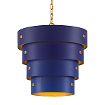 Подвесной светильник фигурный синий из 4-х широких колец Alternating Rings варинант исполнения - 1 | Loft Concept в Волгограде