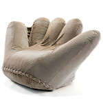 Дизайнерское плюшевое кресло в форме руки бежевое Poltronova Joe Plush Dove Grey варинант исполнения - 2 | Loft Concept в Волгограде