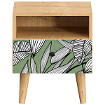 Прикроватная тумба с изображением на ящике Elise Nightstand варинант исполнения - 18 | Loft Concept в Волгограде