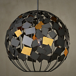 Люстра в форме сферы с декором из металлических квадратов Path to the Stars варинант исполнения - 3 | Loft Concept в Волгограде