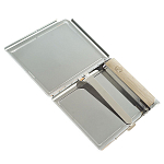 Портсигар на 10 сигарет с газовой зажигалкой из натурального камня Авантюрин Stone Cigarettes Cases варинант исполнения - 3 | Loft Concept в Волгограде