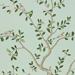 Обои ручная роспись Gustavian Garden Spring on white dyed paper варинант исполнения - 2 | Loft Concept в Волгограде