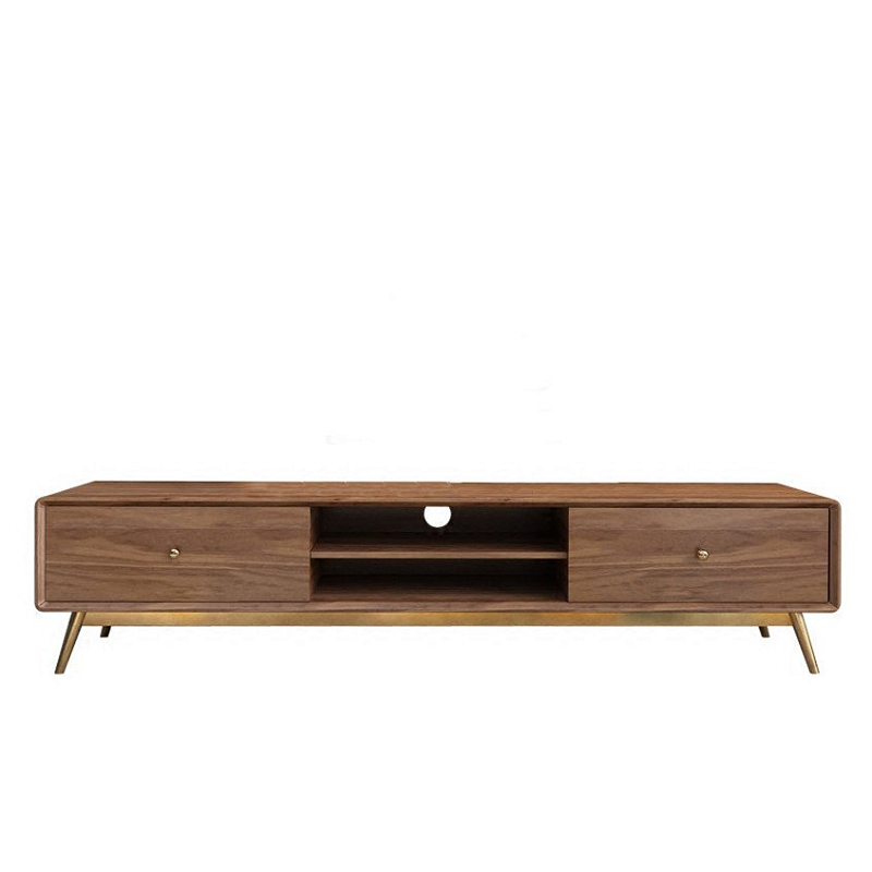 Тв-тумба Walnut tv Орех Глянцевое золото Тв-тумба Walnut tv Орех Глянцевое золото в Волгограде | Loft Concept