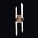 Бра с круглым основанием золотого цвета и двумя вертикальными плафонами Hex Scaffold варинант исполнения - 2 | Loft Concept в Волгограде