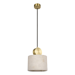 Подвесной светильник с круглым мраморным плафоном Marble square варинант исполнения - 1 | Loft Concept в Волгограде