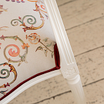 Полукресло из массива бука бежевое с растительным орнаментом Raffael Angel Beige Chair варинант исполнения - 5 | Loft Concept в Волгограде