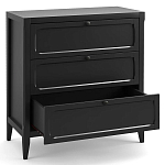 Комод с 3-мя ящиками черный Silva Black Chest of Drawers варинант исполнения - 3 | Loft Concept в Волгограде