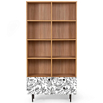 Широкий стеллаж с принтом Elise Rack варинант исполнения - 20 | Loft Concept в Волгограде