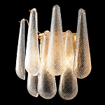 Бра с подвесками из рифленного стекла в форме капель Textured Glass варинант исполнения - 1 | Loft Concept в Волгограде