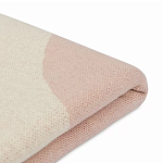 Плед из хлопка бежевого цвета с абстрактным принтом Elysian Flow Peach варинант исполнения - 4 | Loft Concept в Волгограде