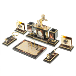 Настольный письменный набор из яшмы и долерита с декором в виде коня Manager Organizer варинант исполнения - 3 | Loft Concept в Волгограде