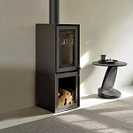 Дизайнерский журнальный столик чёрный с круглой столешницей Arycy варинант исполнения - 7 | Loft Concept в Волгограде